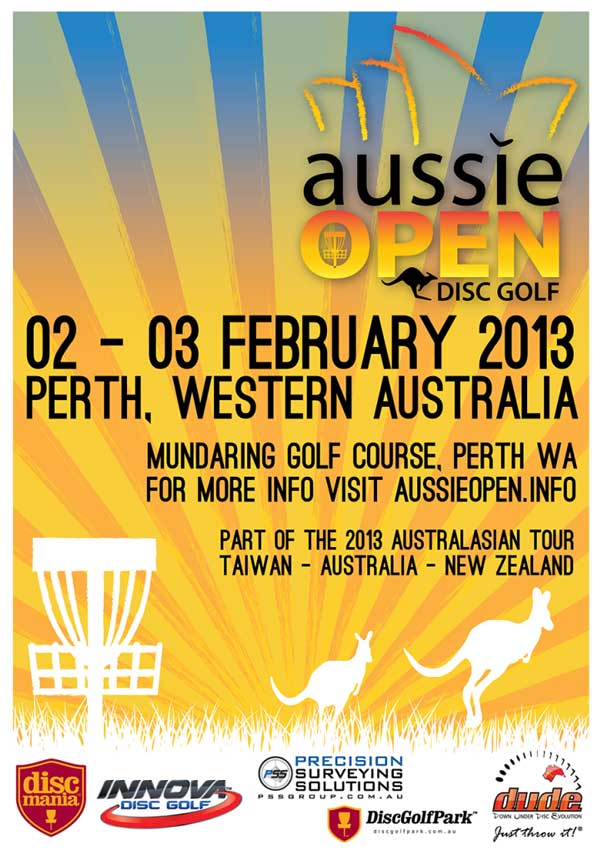 2013 Aussie Open, Feb 23, Perth, WA Australian Disc Golf
