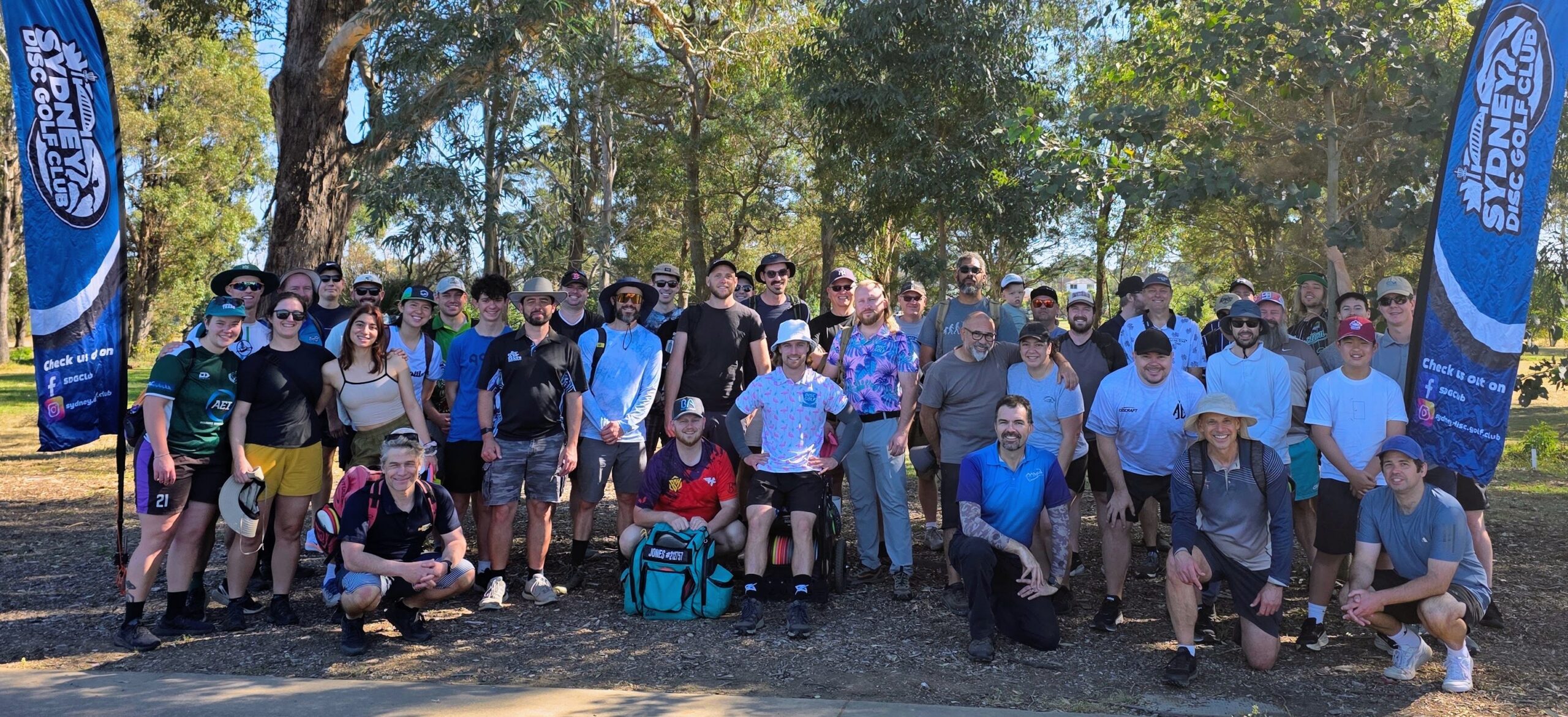 Aussie Disc Golf Day - Sydney 2026. 45 people at Whalan Whirl!